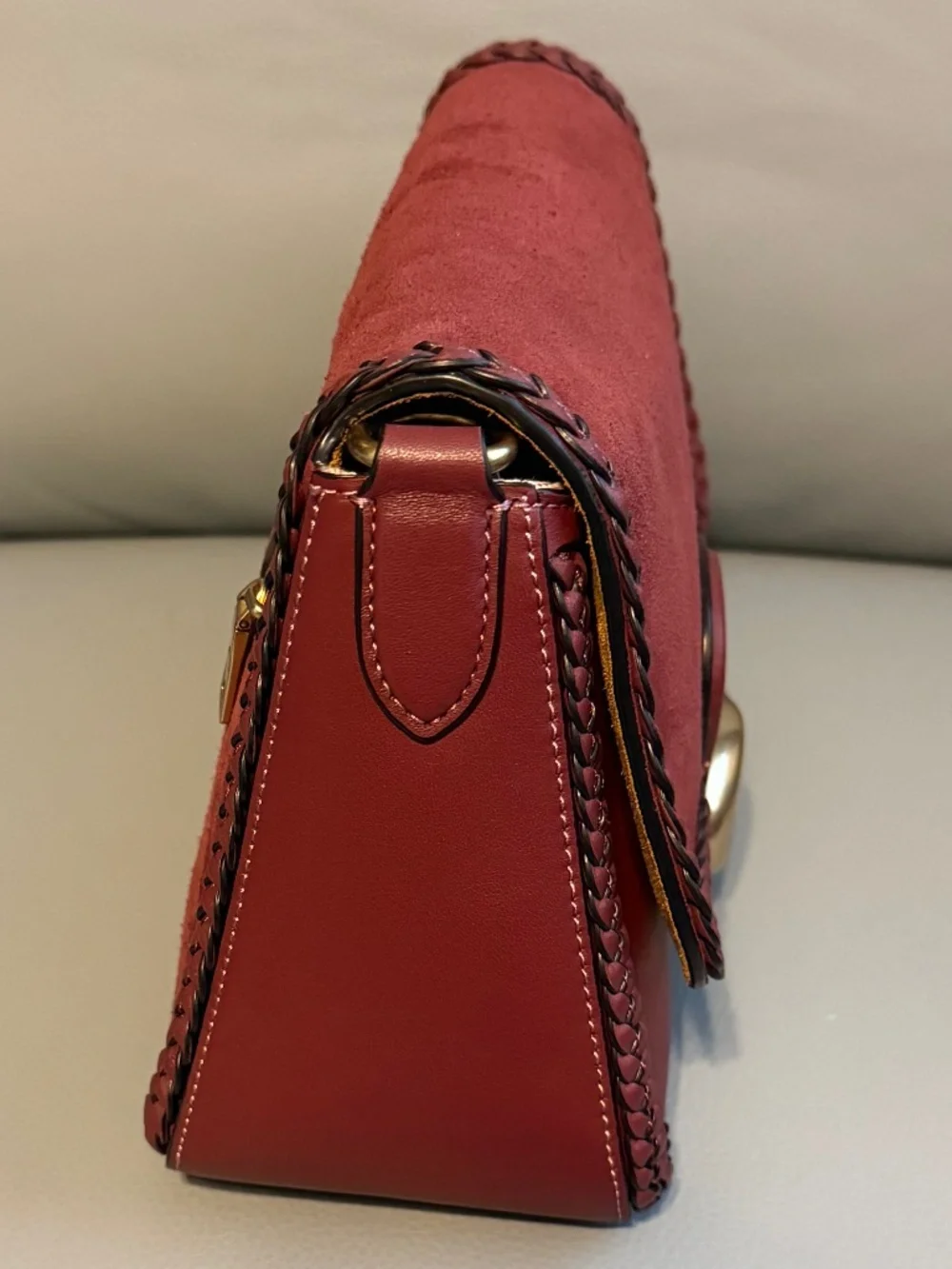 Coach Suede Soft Tabby and Wallet Braid Detail - Picture 6 of 16